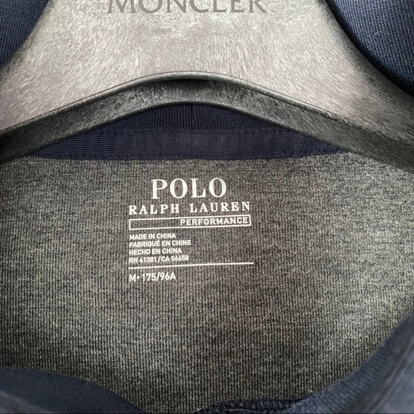 SOLDπ Polo Ralph Lauren Gray and Navy Hoodie - Picture 4 of 5